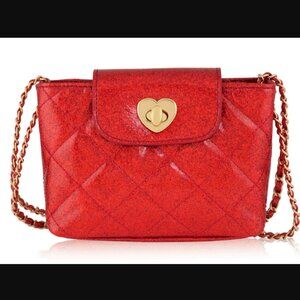 Red Paige Purse: Red Holiday Glitter - Carrying Kind